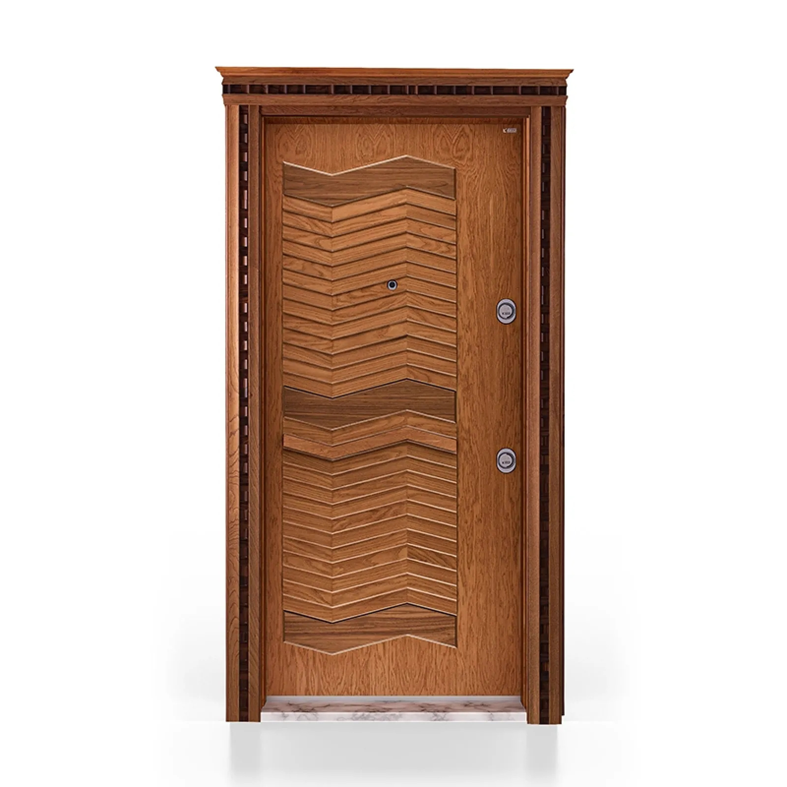 LUKS-033 kodlu lüks çelik kapı modelinin katalog fotoğrafı